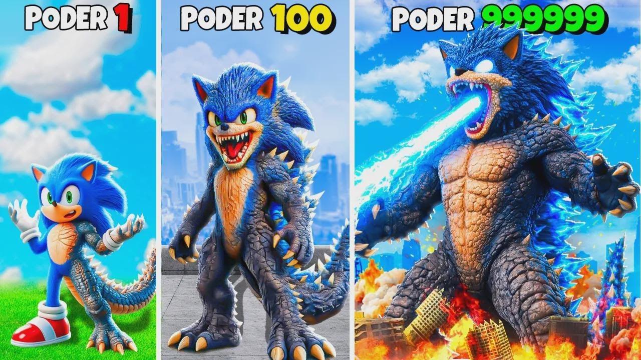 Transformando o SONIC GODZILLA no GTA 5! (mod do filme do Sonic)