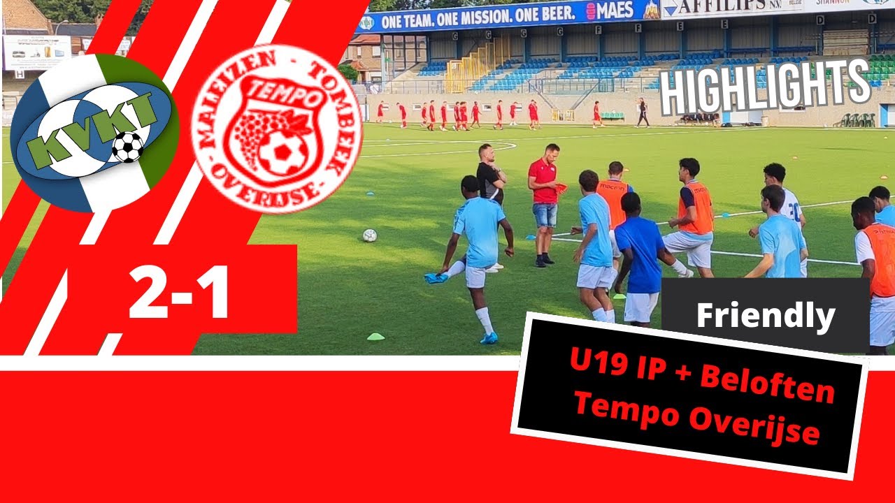 Friendly - Highlights - KVK Tienen (reserven) vs Tempo Overijse (U19 + Beloften)