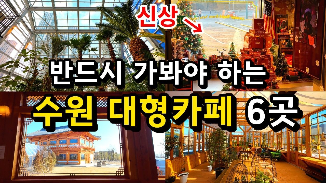 [카페추천] 반드시 가야 하는 수원 대형카페 Best 5 (전부 신상) / 경기도 서울근교 가볼만한곳 실내