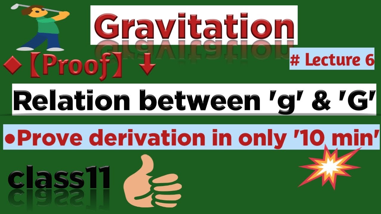 #gravitation #learningonlineclasses Relation between g & G, class11