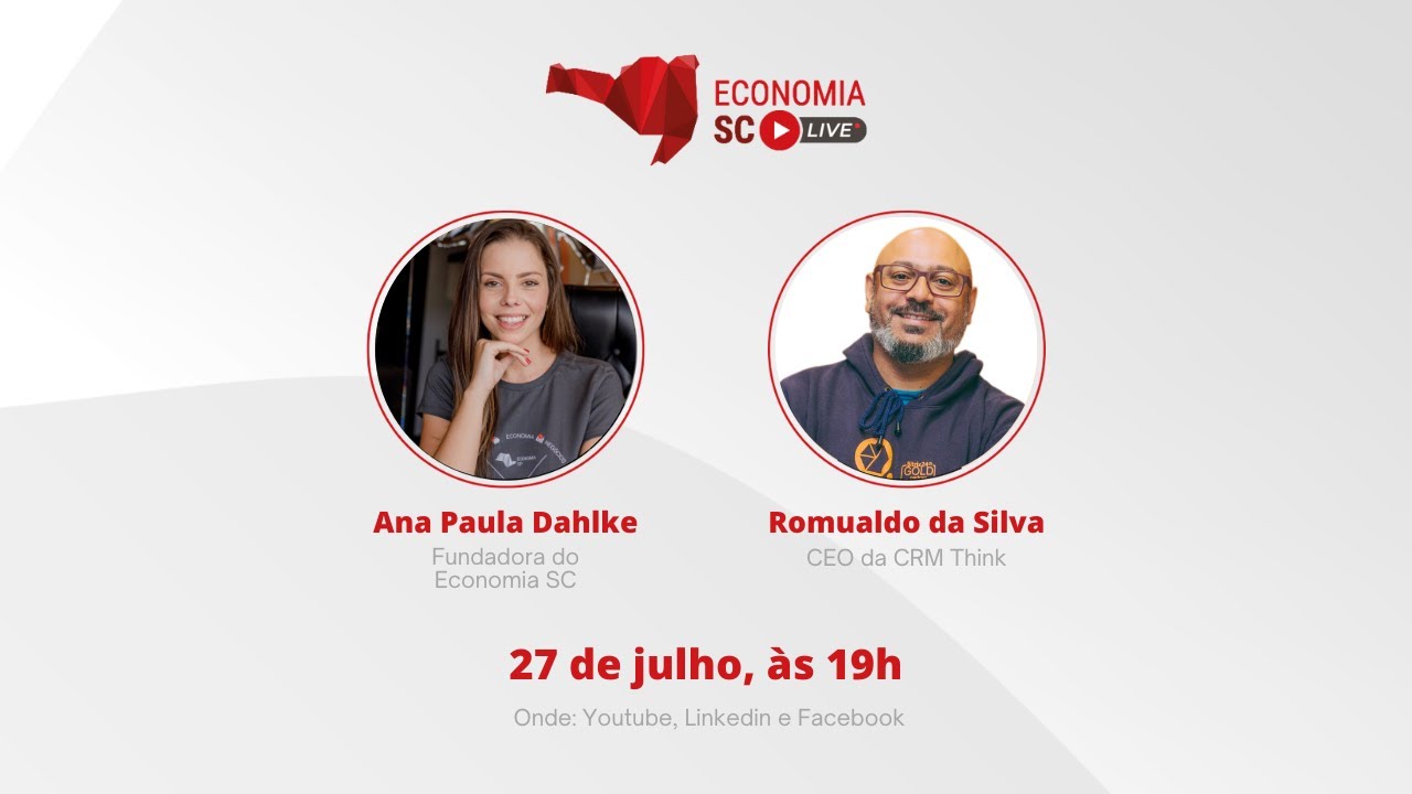 Economia SC Live com Romualdo da Silva, CEO da CRM Think