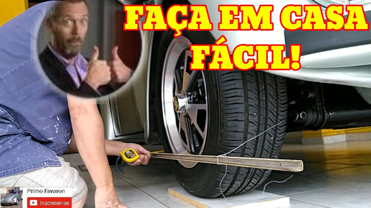 ALINHAMENTO DO VW FUSCA, KOMBI, BRASÍLIA - EM CASA
