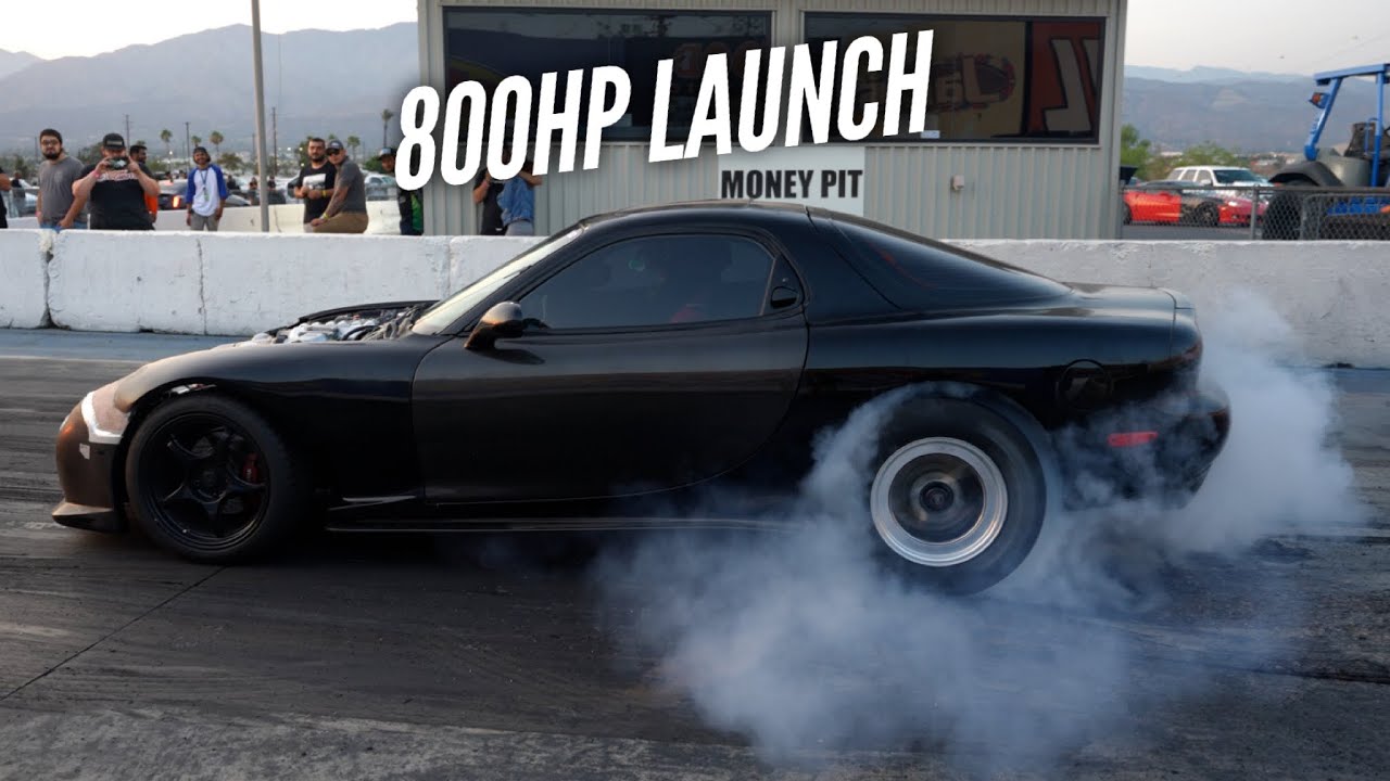 I almost pull a WHEELIE in the 3 Rotor RX-7. Its violent.