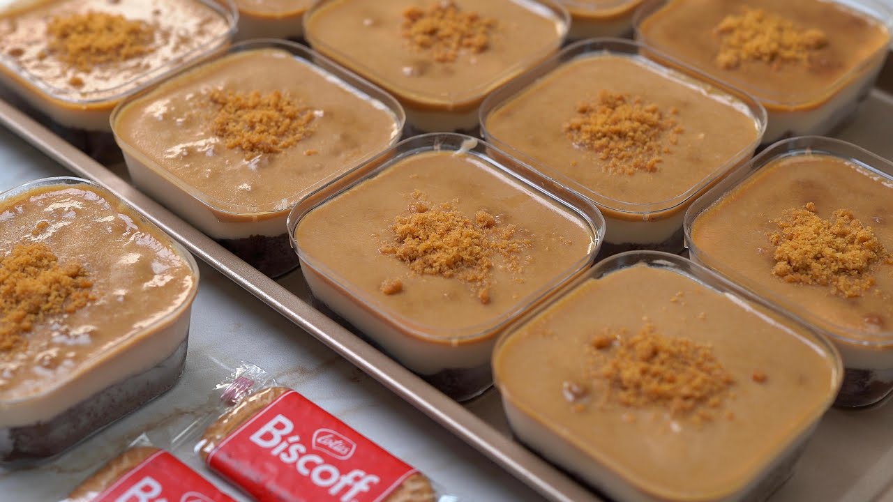 Resep Praktis! Lotus Biscoff Dessert Cup Mini, Modal Kecil Untung Besar