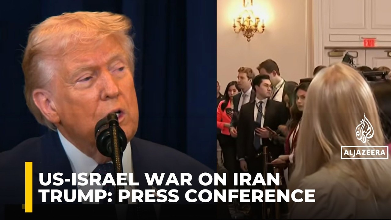 President Trump holds press conference at Doral