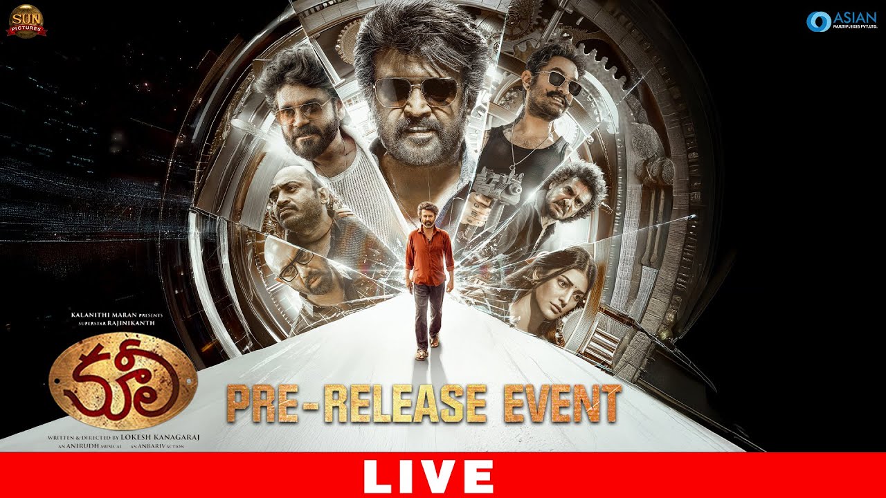 Coolie (Telugu ) Pre - Release Event Live | Superstar Rajinikanth | Nagarjuna | Lokesh | Anirudh