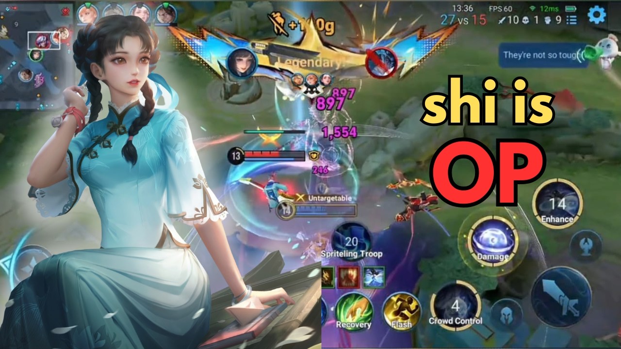 shi is very strong in this patch - HONOR OF KINGS