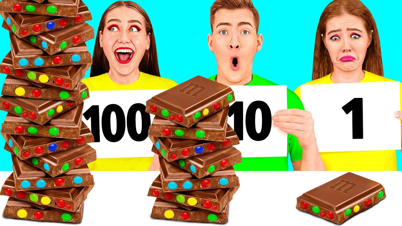 100 Слоев Еды Челлендж | Эпичные Кулинарные Лайфхаки от Fun Challenge