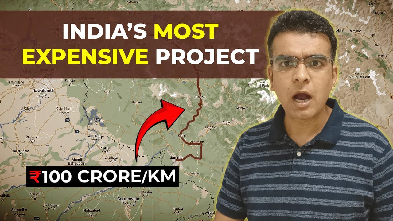 Why is India spending 28000 crore on a railway line? Kashmir railway Line | USBRL