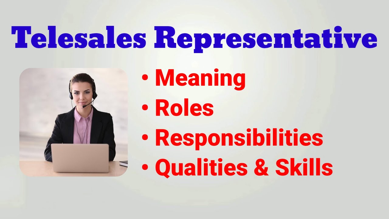 Telesales representative job description | Telesales representative roles responsibilities | duties