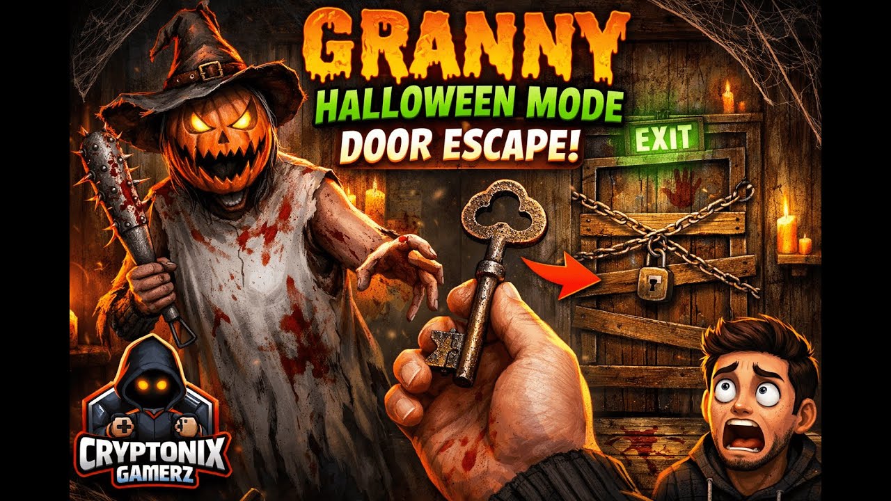 Granny Halloween Mode Door Escape 🎃😱 | Full Gameplay | Scariest Close Calls