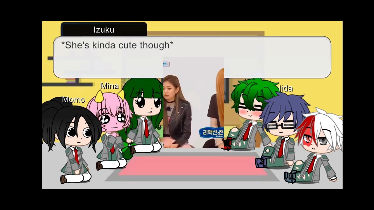 Mha react to ochako as Jennie kim//mha/bnha//Stella-chan cookie//gacha club//