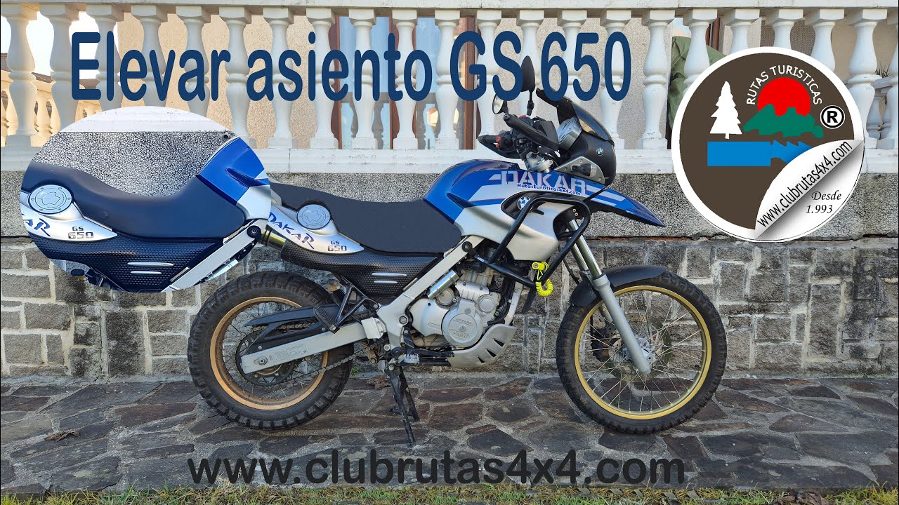 Elevar asiento +gel +sorpresa-  BMW 650 Dakar - Rutas Trail Cantabria