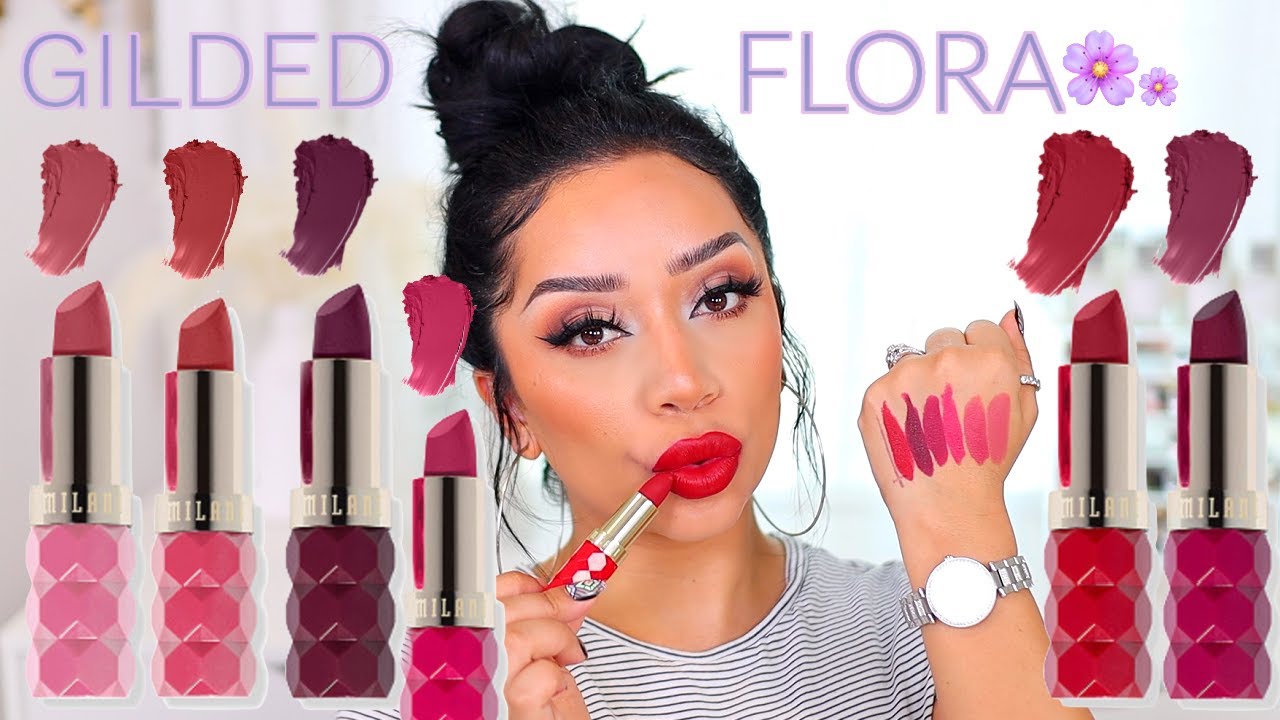 The MILANI Gilded Flora Matte Lipstick Collection - OMG!!