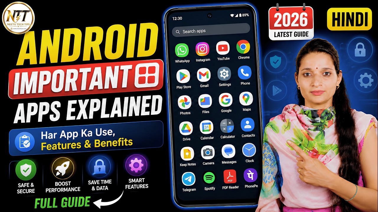 📱 Android Mobile Ki Important Apps Explained (2026) | Har App Ka Use, Features & Benefits | Hindi