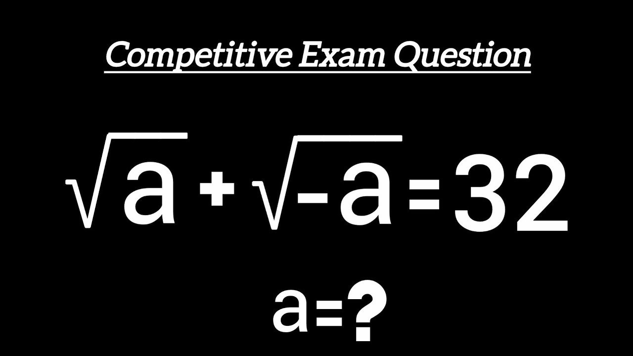 Brazil l Nice Olympiad Math Radical Problem l find value of a?