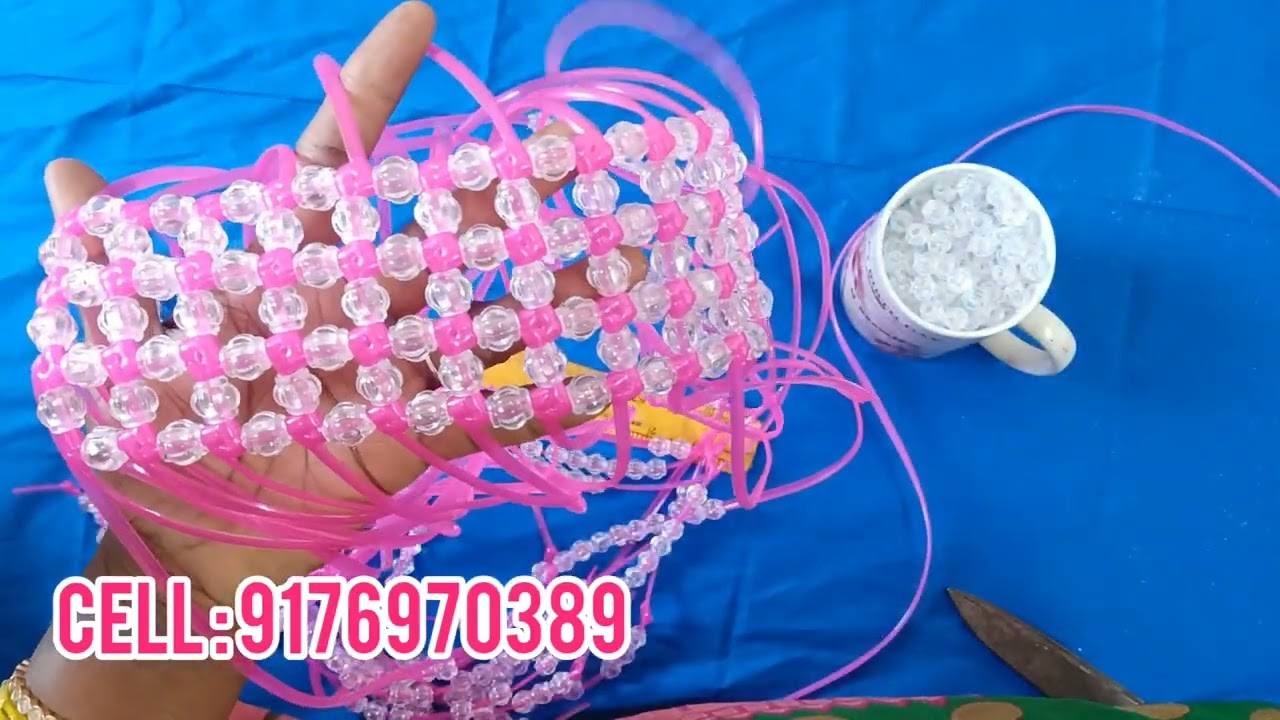 Beads Handbag | Wire Basket | Cell: 9176970389