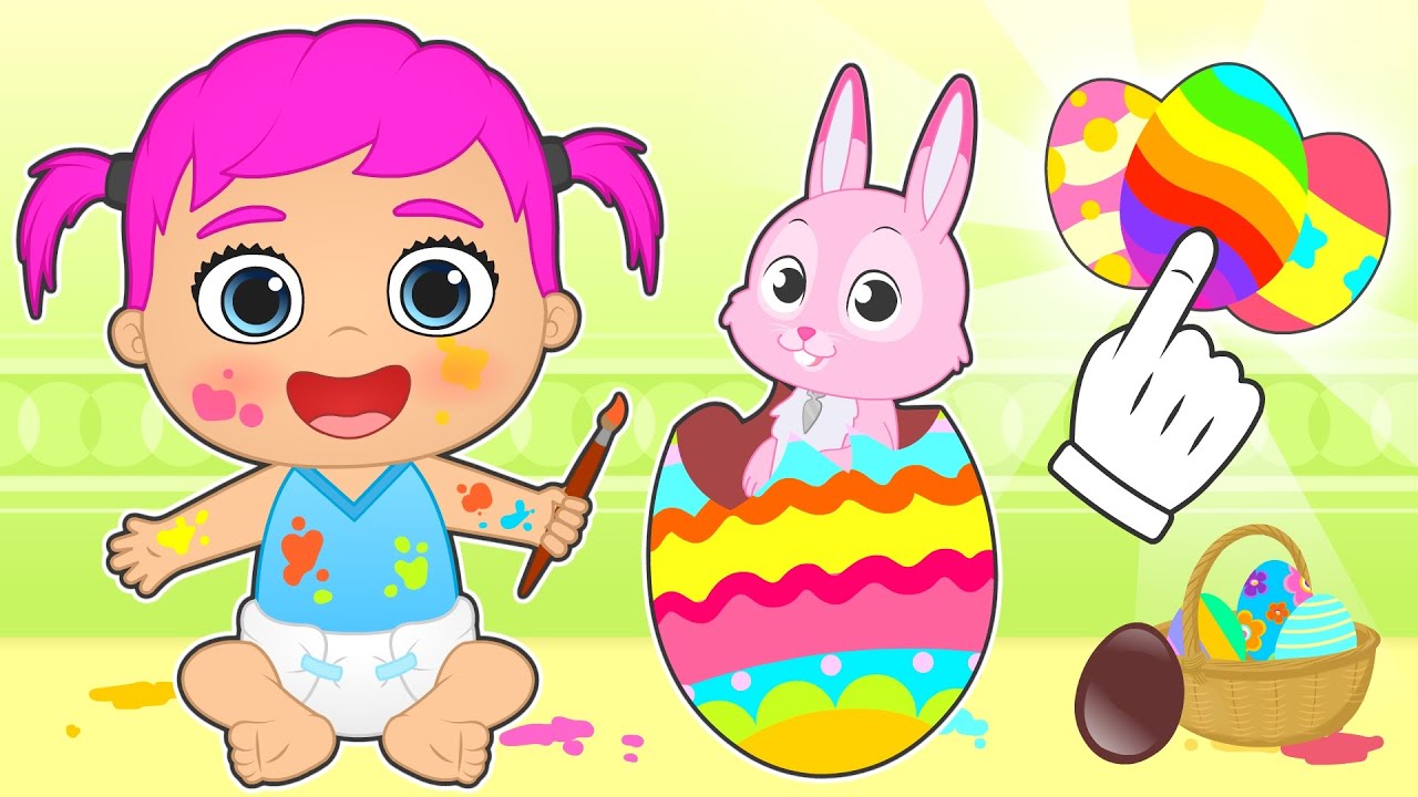 BEBÉS ALEX Y LILY 🥚🎨 Aprenden a Decorar Huevos de Pascua