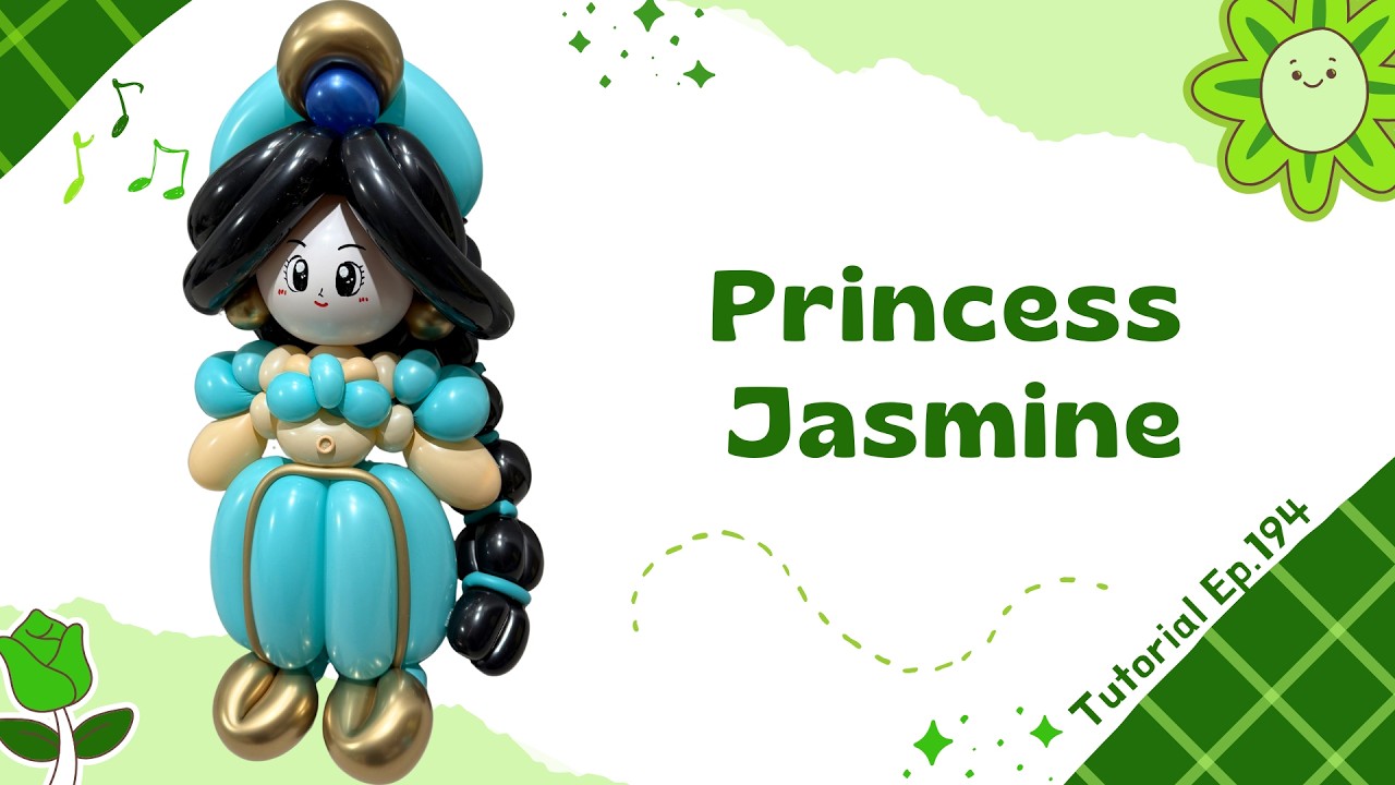💚 How to make a Princess Jasmine | Step-by-step Tutorial