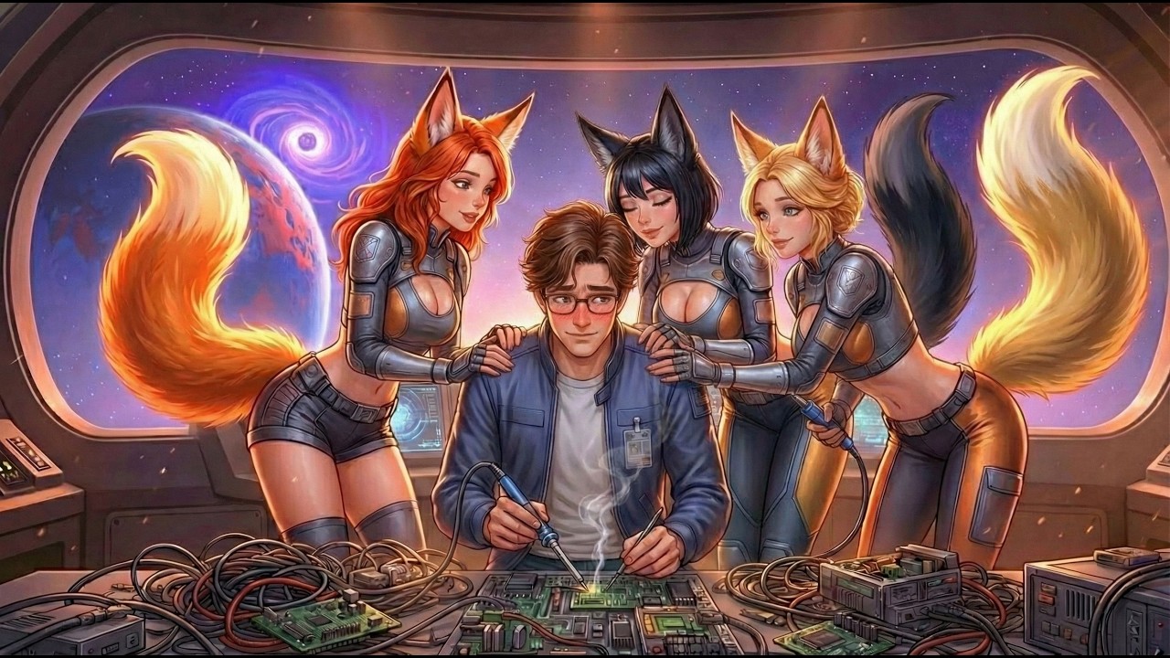 Human Nerd Worked On A Starship — His Fox-Girl Crew Had Never Seen A Male! | Sci-Fi Stories