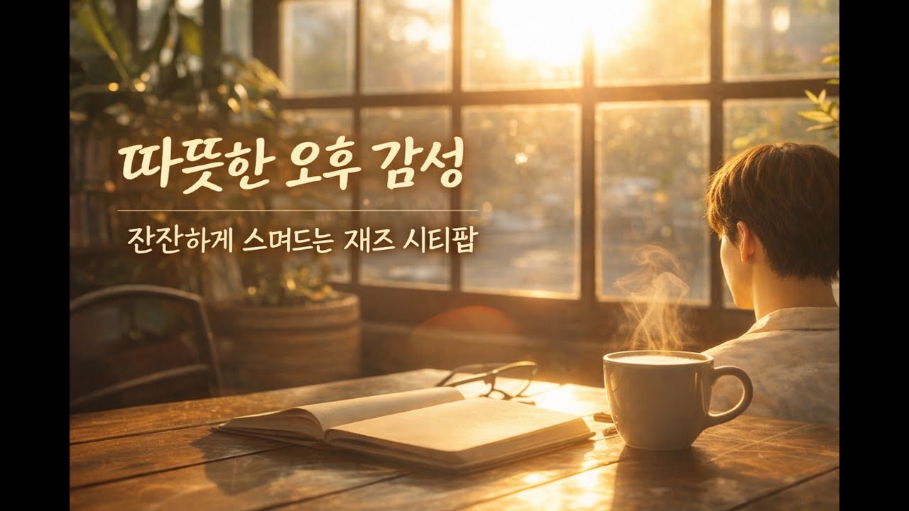 《머물던 오후》 따뜻한 감성 재즈 시티팝 | 햇살처럼 스며드는 오후 음악