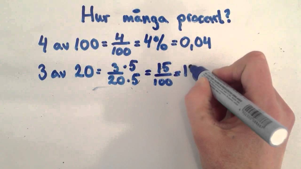 Procent - Hur många procent?