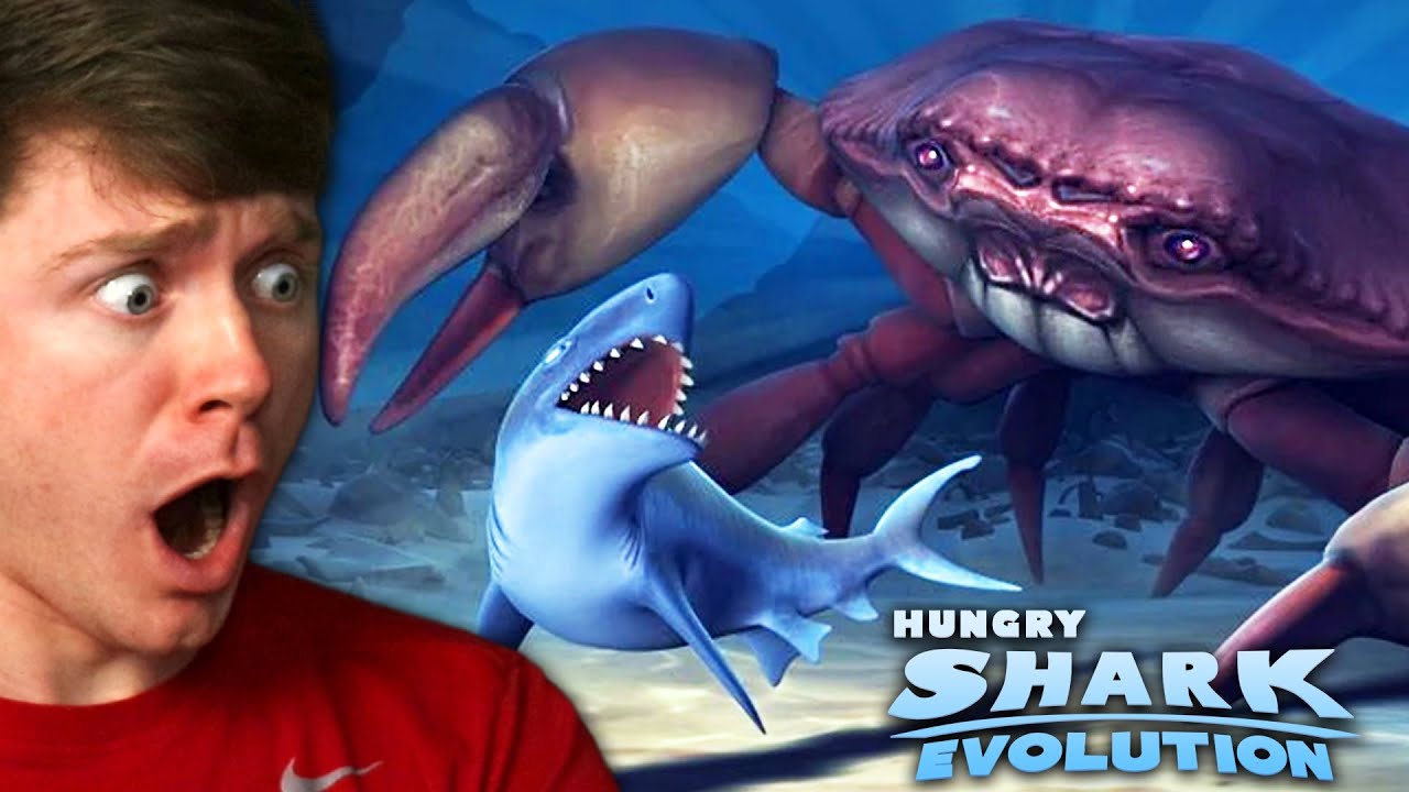 Fighting the CRAB BOSS in HUNGRY SHARK EVOLUTION!