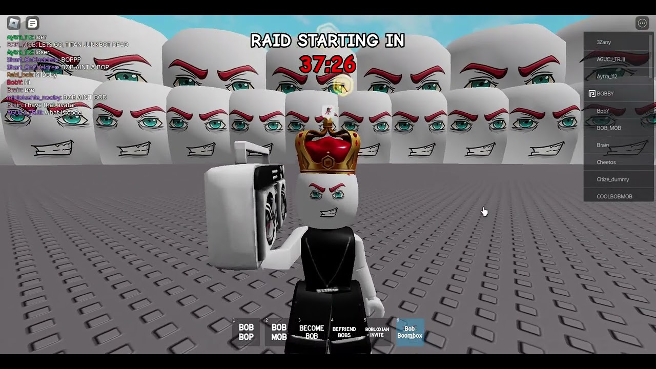 KING BOB SONG ON BOOMBOX!