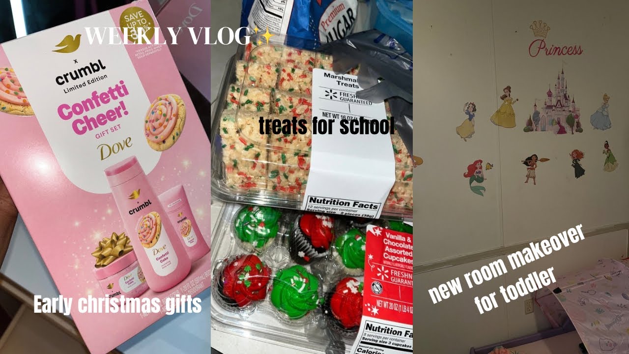 BUSY MOM CHRONICLES✨NEW JAMMIES🥰GETTiNG EARLY GIFTS🫶 GROCERY RESTOCK,CRUMBL GIFTSET💕+ROOM DECOR
