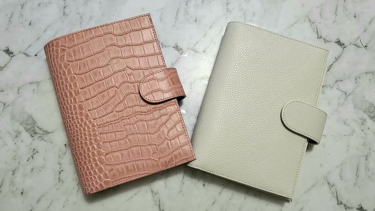 Moterm Personal Planners: Pink Croc & Litchi White - First Impression & Review