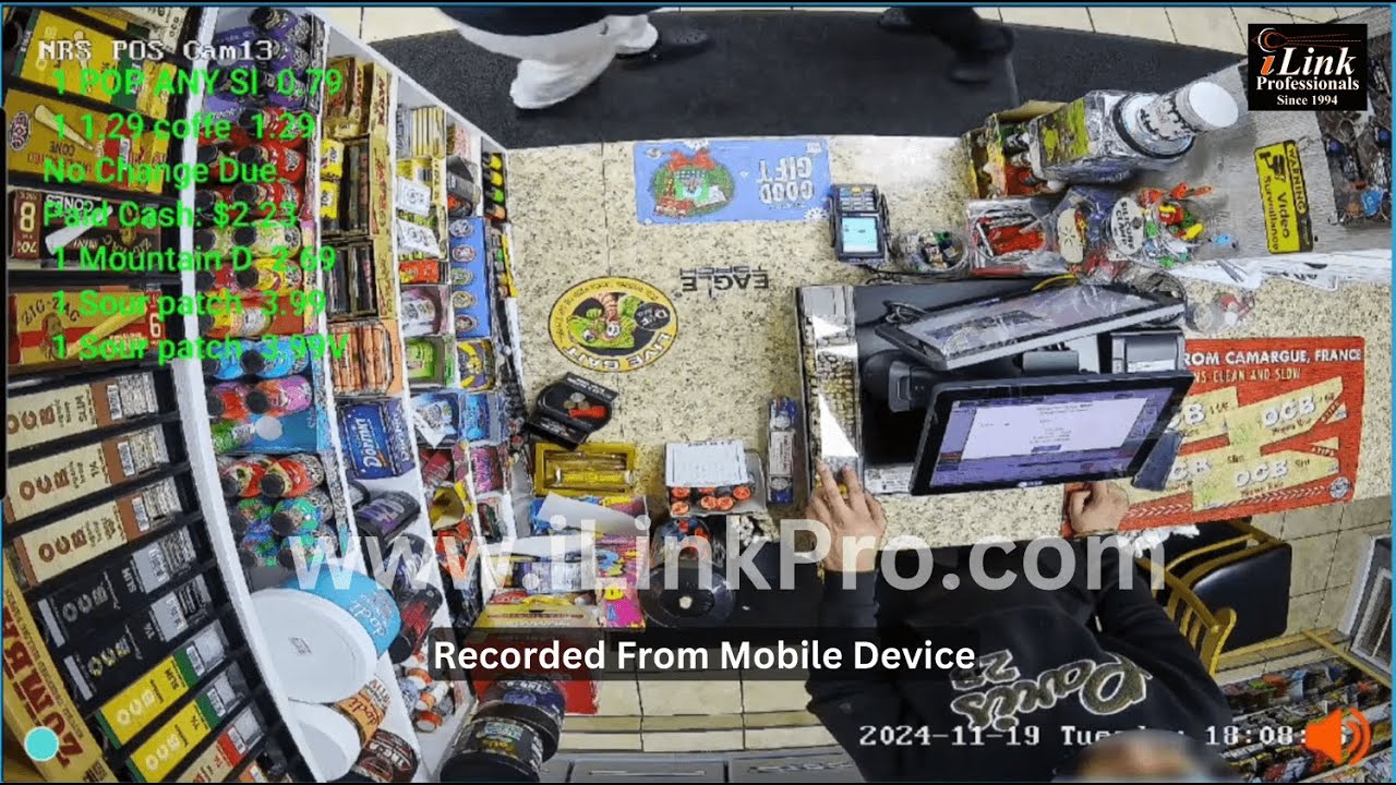 National Retail Solutions NRS POS Text Overlay/Inserter at C-Stores for IP/Coax Camera, NVR, & DVR