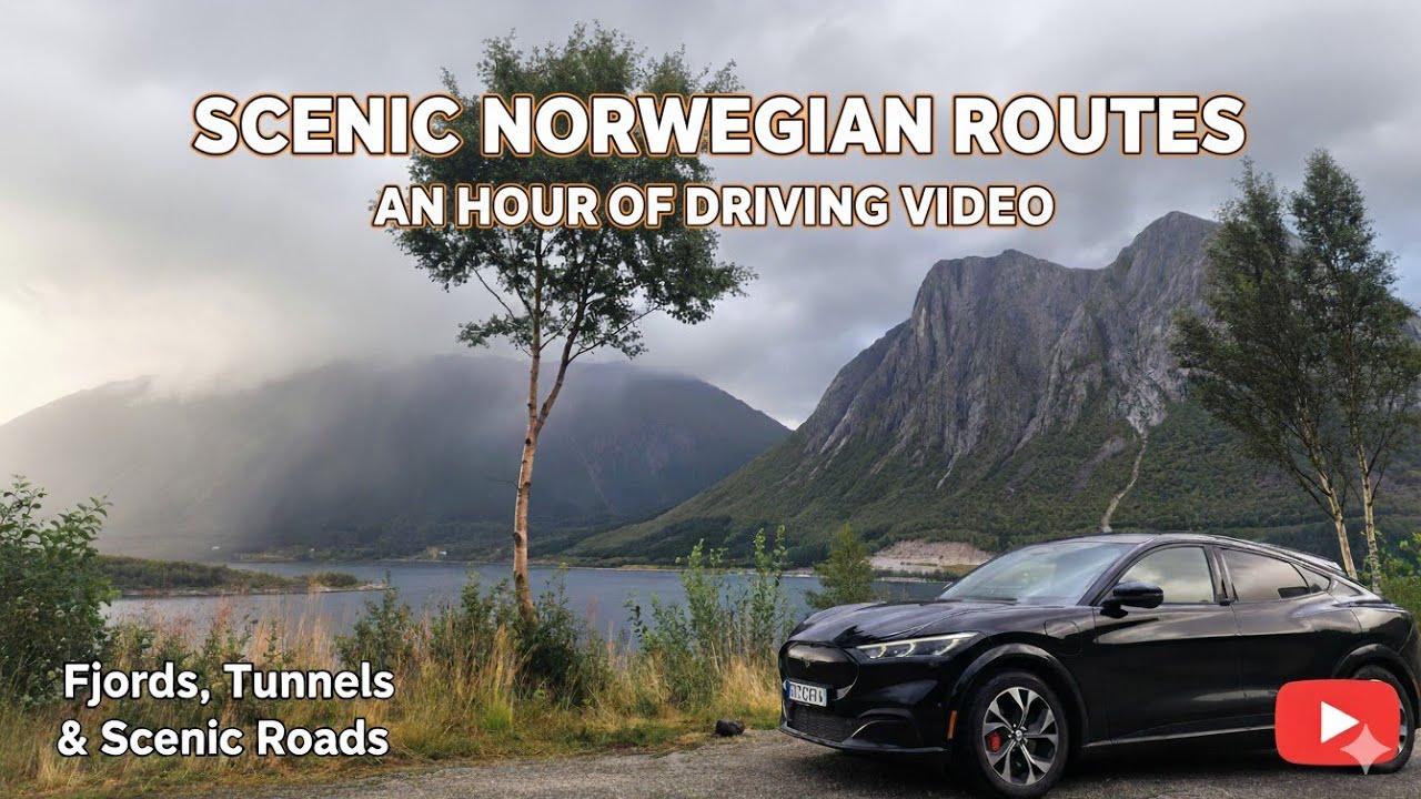 Norway Scenic Drive | A Soothing 1hr 20min Drive | Helgelandskysten and Andøya
