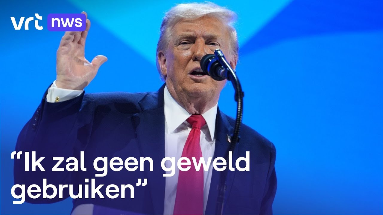 President Trump spreekt in Davos over Groenland