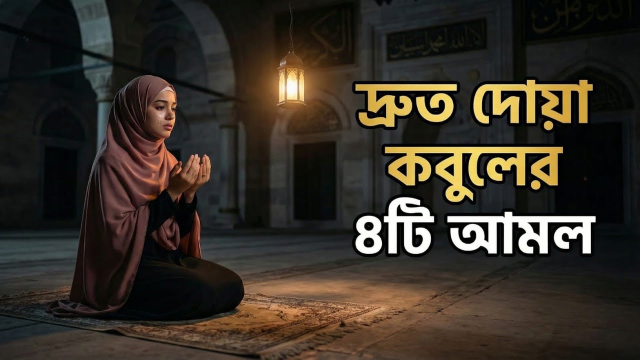 দ্রুত দোয়া কবুলের ৪টি গোপন আমল! | 4 secret practices to quickly accept prayers!  