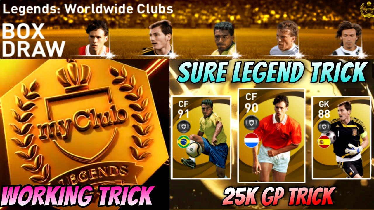 LEGENDS Black Ball Trick in LEGENDS Worldwide Clubs Box Draw || Pes 2021 Mobile