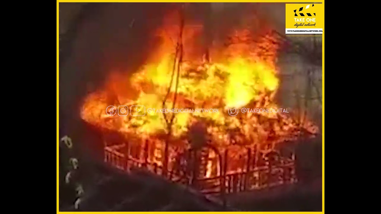 Fire Guts Ziyarat Syed Sakhi (RA) at Nowshera