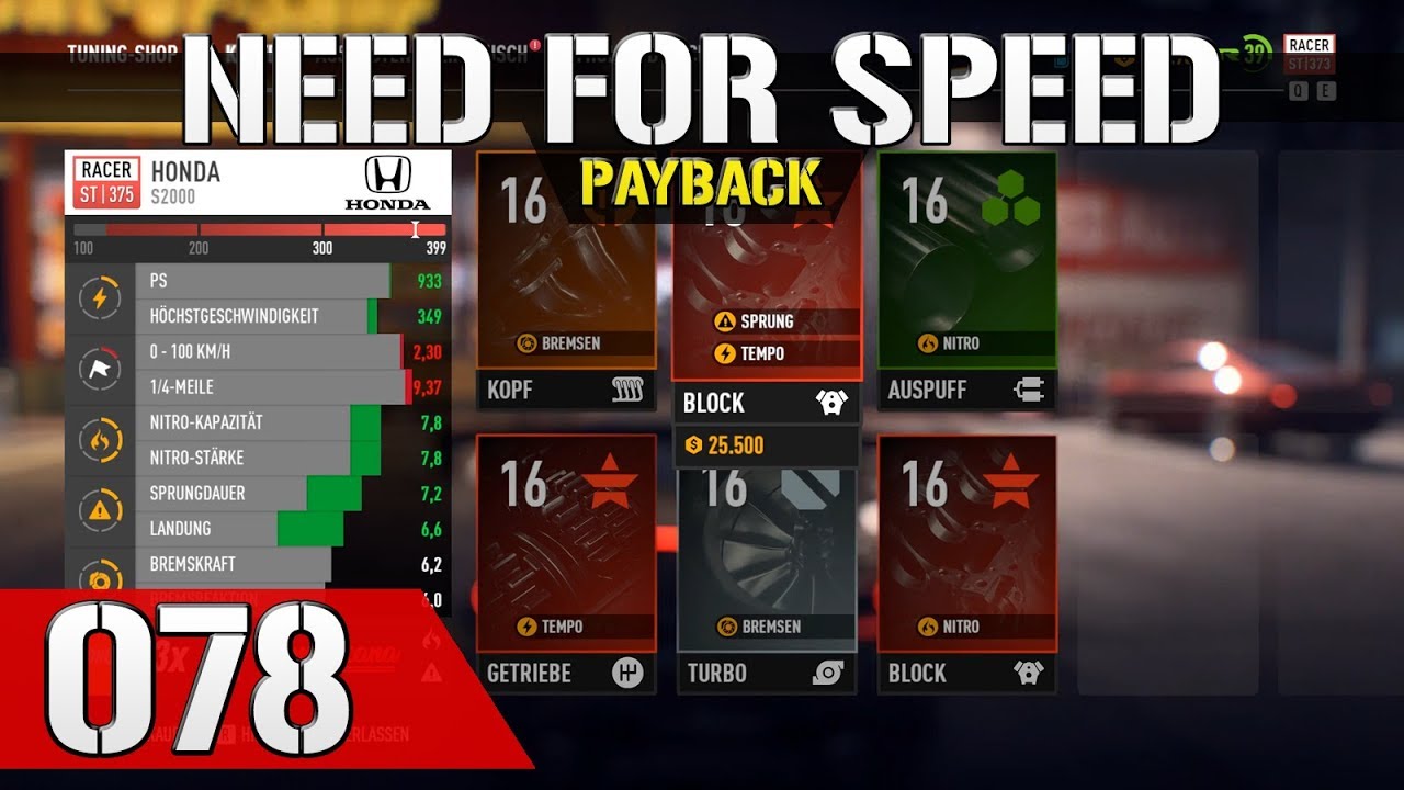 Let's Play Need for Speed Payback #078 - Gute Speedkarte f&uuml;r den Block