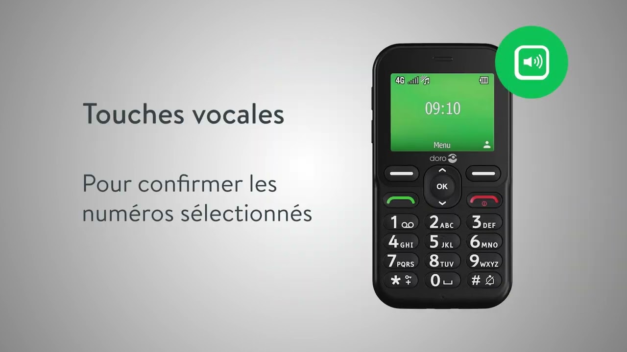 Doro Leva E10, le mobile monobloc 4G conçu pour allier simplicité et sécurité