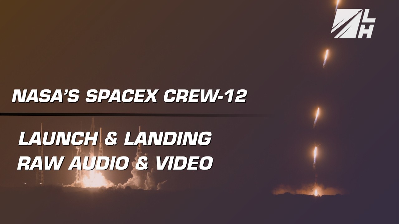 NASA SpaceX Crew-12 Launch & Landing Tracking Footage | Loop Road, CCSFS