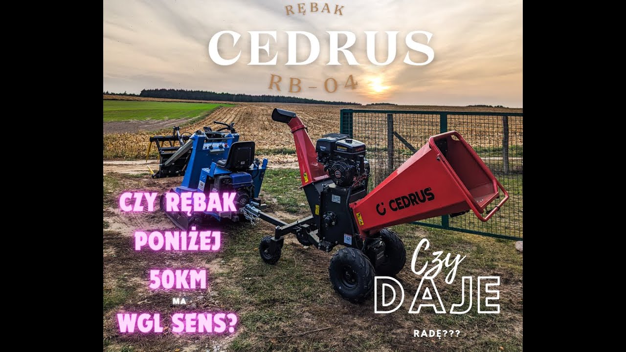 TEST RĘBAKA CEDRUS RB-O4 15KM. (Bez Komentarza, opis pod filmem.)