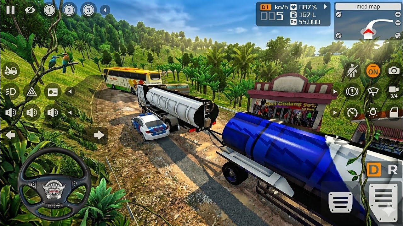 BUSSID 3D – Double Tanker Great Gendengan Extreme Offroad Drive 2026