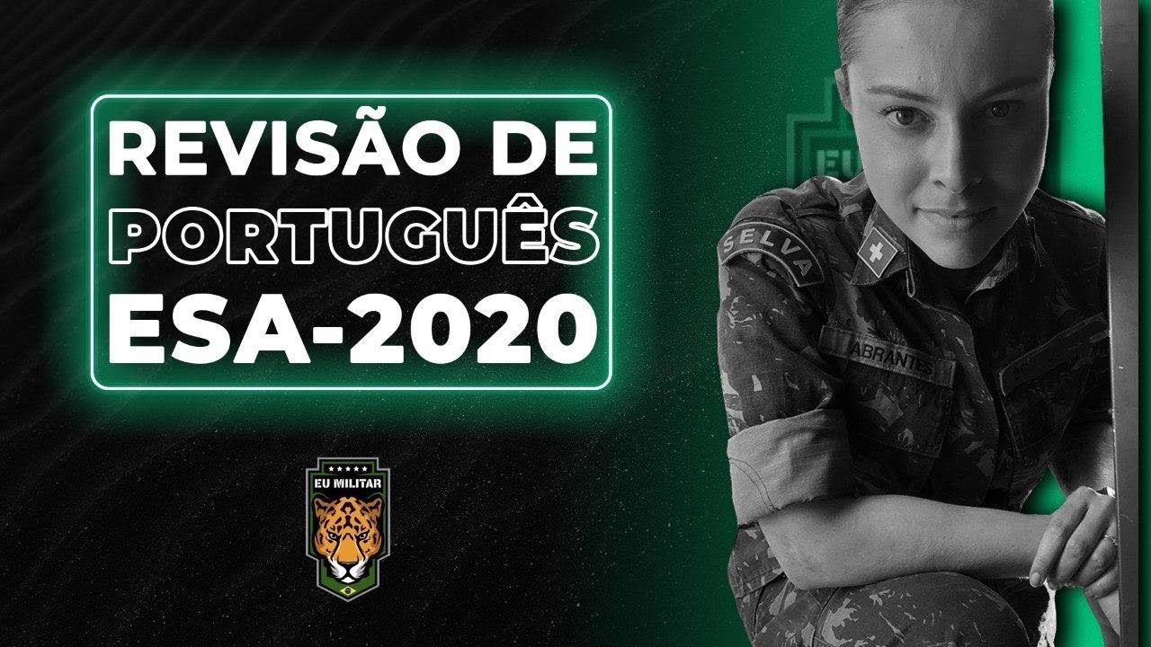 Revisão de PORTUGUÊS - ESA 2020 | Eu Militar