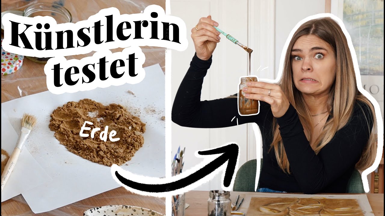 Künstlerin testet: Farbe aus Erde herstellen *und damit malen* // I'mJette