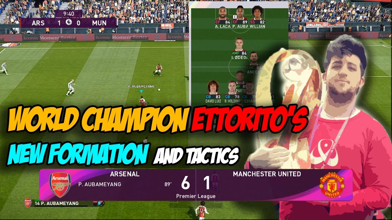 World champion Ettorito's new formation and tactics - PES 2021