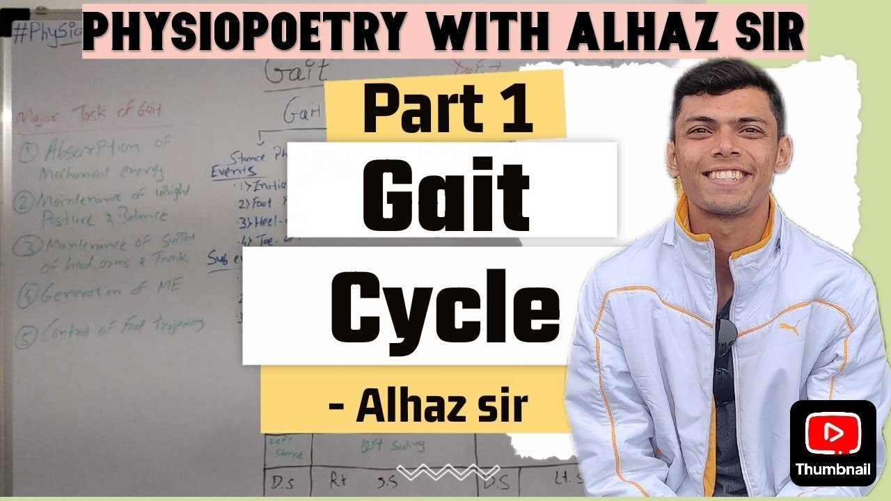 GAIT | GAIT CYCLE | GAIT PHYSIOTHERAPY | PART 1. @PhysioPoetry_with_Alhaz_Sir