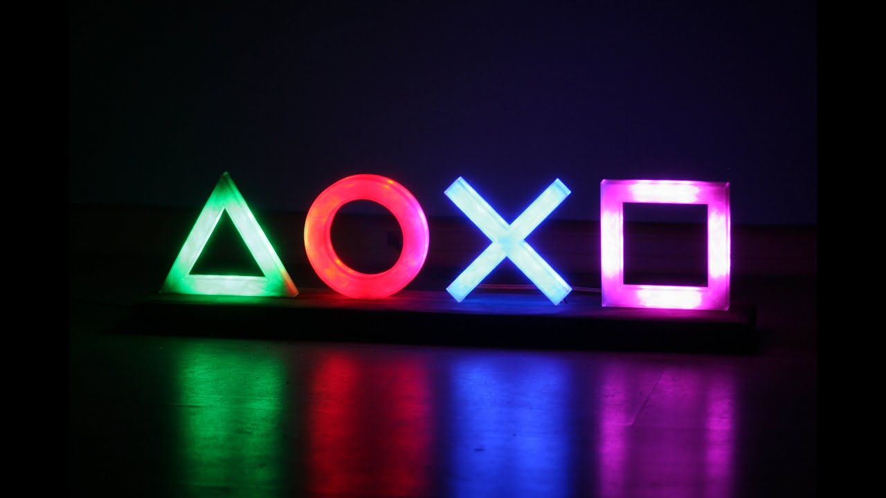 Playstation Icons LED 3D Prints