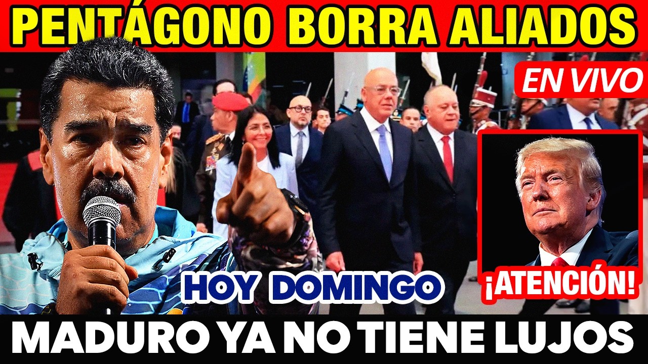 ÚLTIMO 🚨 MADURO SE OLVIDA DE LA BUENA COMIDA 🔴 TRUMP MUEVE FICHAS CONTRA ALIADOS DE LA CÚPULA
