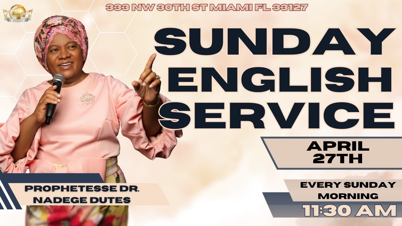 EGLISE DE DIEU SAINTETÉ EN CHRIST | Sunday Morning English Service | 4.27.25 |
