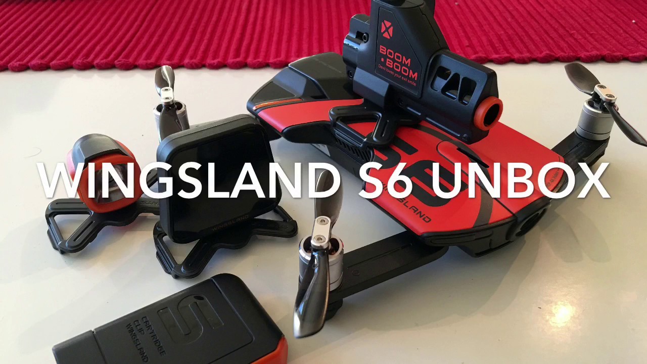 Wingsland S6 selfiedrone with gear