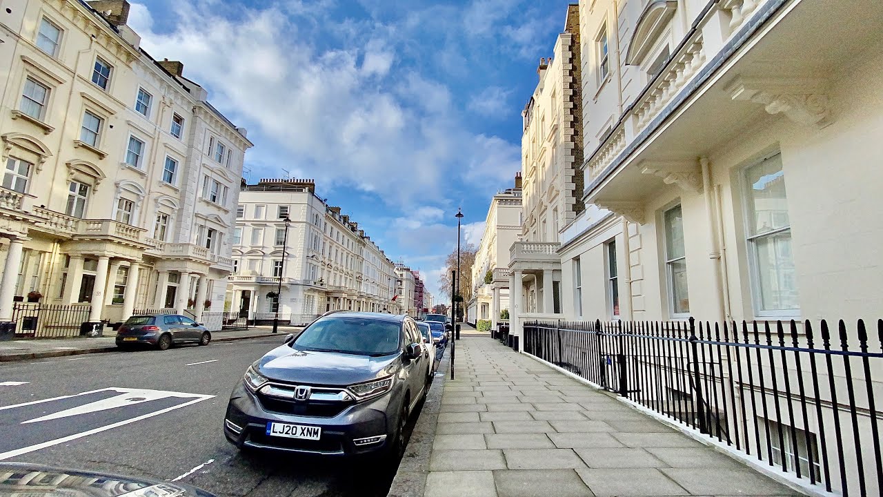 London’s Walking | Pimlico Side Streets | During Strictest National Lockdown 2021, 4k Walk